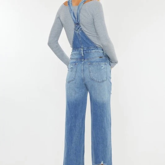 Kancan The Melissa Distressed Overall - medium wash - Picture 3 of 6